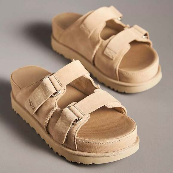 New UGG® Women's Goldenstar Hi Slide Platform Sandals 9 - Picture 2 of 9